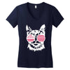 cat usa Women's V-Neck T-Shirt