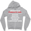 Smartass February Girl Zipper Hoodie