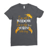 i'm not a widow i'm a wife to a husband with wings Ladies Fitted T-Shirt