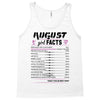 August Girl Facts Virgo Tank Top