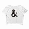 peace and love tshirt party heart tee no war stoner hippie sign ladies Crop Top