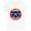 try not to suck Ladies Fitted T-Shirt