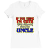 i'm cute see my uncle Ladies Fitted T-Shirt