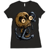 skull anchor Ladies Fitted T-Shirt