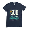 Thank GOD it's Friday Ladies Fitted T-Shirt