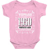 vintage made in 1950 perfectly aged a living legend Baby Bodysuit
