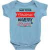 may your christmas be merry &amp; bright Baby Bodysuit