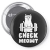 gym cat workout Pin-back button