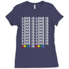 love is love is love Ladies Fitted T-Shirt