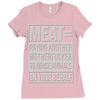 meat= paying another motherfucker Ladies Fitted T-Shirt