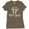 fun guy Ladies Fitted T-Shirt