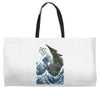 kaiju wave Weekender Totes