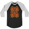 pumpkin pattern 3/4 Sleeve Shirt