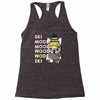 ski mood french bulldog Racerback Tank