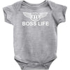 boss life hip hop music rick ross maybach cool dope mens tshirt black Baby Onesie