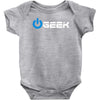 geek' (power on button) Baby Onesie