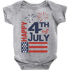happy 4th of july Baby Bodysuit