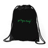 Go vegan baby Drawstring Bags