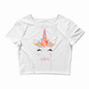 birthday unicorn family series sister Crop Top