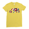 mama bear baby bear floral Ladies Fitted T-Shirt