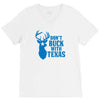 don't buck with texas funny V-Neck Tee