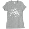 all seeing eye Ladies Fitted T-Shirt