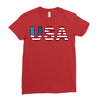 usa Ladies Fitted T-Shirt