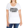 This is a Designer T-Shirt Ladies Curvy T-Shirt
