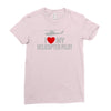 i' love my helicopter pilot Ladies Fitted T-Shirt