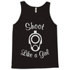 shoot like a girl Tank Top