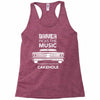 driver picks the music passenger shuts his cakehole Racerback Tank