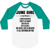 Super June Girl 3/4 Sleeve Shirt