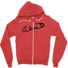 pin love Zipper Hoodie
