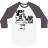 ride the wave california 3/4 Sleeve Shirt