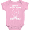 i don't wear bows Baby Onesie
