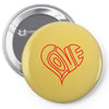 love heart outline valentine's day Pin-back button