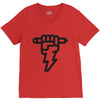 pencil lightning V-Neck Tee
