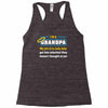 mischief with grandpa Racerback Tank