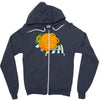 orange juice Zipper Hoodie