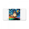 Totoro Van Gogh Parody License Plate