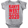 kanye west president 2020 funny humor mtv vma awards hip hop rap Baby Onesie