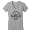 bluegrass everything else is just noise Women's V-Neck T-Shirt