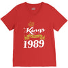 kings are born in 1989 V-Neck Tee
