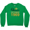 queens are born in october 1969 Crewneck Sweatshirt