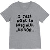 i just want to hang with my dog V-Neck Tee
