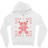 ugly sweater bear Zipper Hoodie