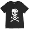 skull and crossbones pirate neon V-Neck Tee