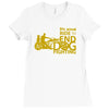annual ride to end dog fighting Ladies Fitted T-Shirt
