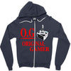 old school gamer Zipper Hoodie