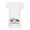 September Peeking Out Baby Boy Maternity Scoop Neck T-shirt